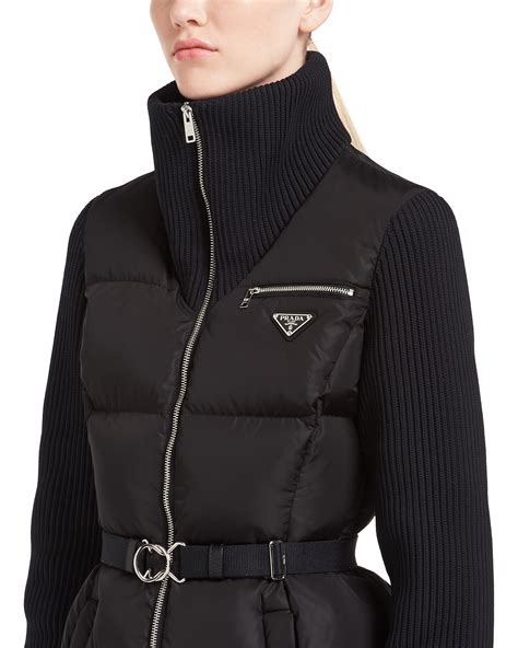 prada down puffer coat|Prada puffer coat women's.